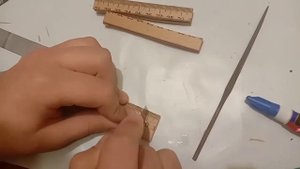 как сделать нож бабочку из 1 линейки