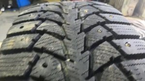 Обзор на 8 летнею резину Maxxis Presa Spike. Зашиповали ремонтным шипом.