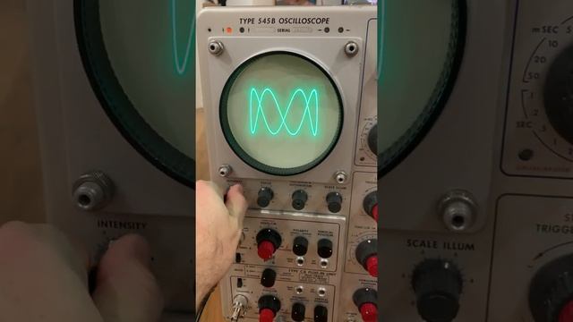 Tektronic 545 B Test- Lissajous Pattern