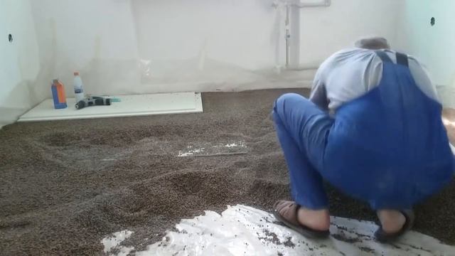 Сухая стяжка KNAUF своими руками.