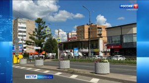 В смоленском Заднепровье установили вазоны с цветами