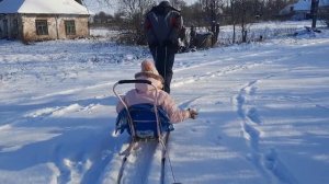 Январская зима,морозы,снег,на даче в селе