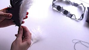 Повязка на голову в стиле "Чикаго"/ Аксессуар к тематическому костюму