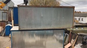 Погрузка БЫТОВКИ. АТЕНГО. Аренда и продажа бытовок, блок-контейнеров, вагончиков