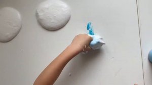 Делаем слайм из клея и пены для бритья!
