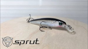 Воблер Sprut Maguro Minnow 3D 75SP