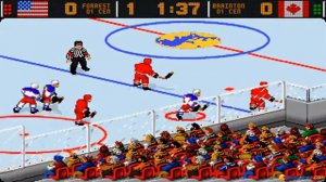 World Hockey '95 gameplay (PC Game, 1995)