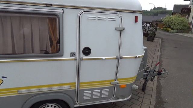 Обзор Hymer Eriba Puck Touring 2002г перекуп жилой вагончик дом на колёсах автодом прицеп-дача