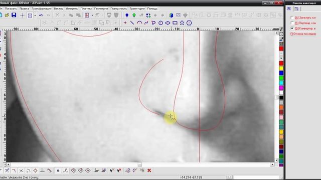 Моделируем рельеф лица по фото в JDPaint 5.55 RUS Часть 1 смотреть онлайн