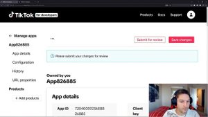 Create an App for the TikTok API