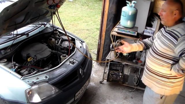 Обслуживание автокондиционера перезаправка смотреть онлайн