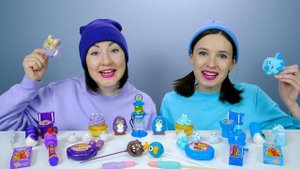 Голубая Еда или Фиолетовая Еда? 24 Часа Едим Сладости Одного Цвета Челлендж от Пико Поки