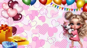 Футаж детский, на день рождения!