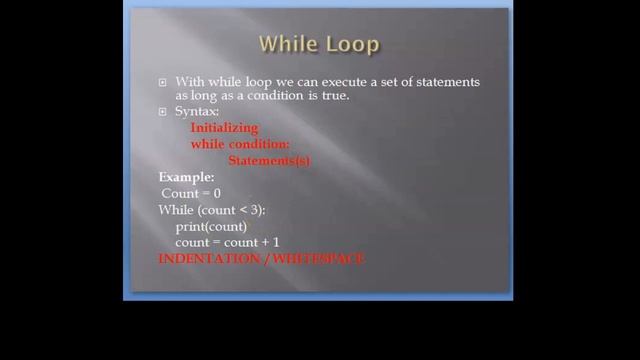 Python _4|Loops and input & Output statements