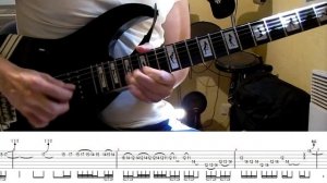 Iron Maiden - The Ides Of March Dave Murray's solo lesson (with tablatures and backing tracks)