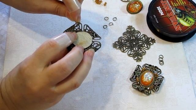 Мастер-Класс брошь в винтажном стиле на филиграни #2.