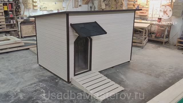 Зимняя будка для Алабая с подогревом. Теплая Будка для крупных собак