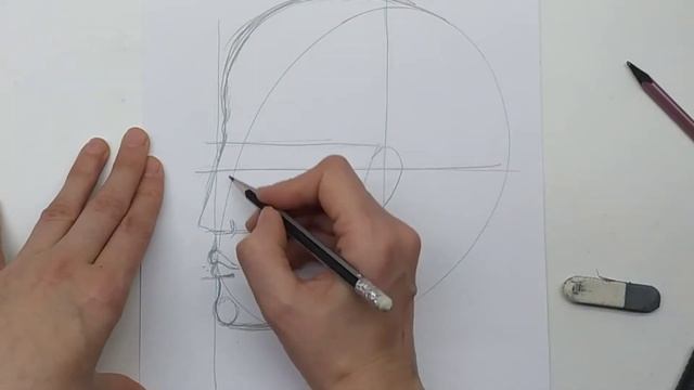 Портрет у профіль. Малюємо легко і швидко смотреть онлайн