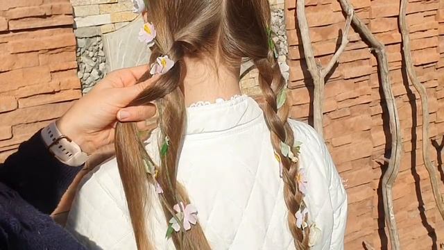 как вплести цветы в косы смотреть онлайн