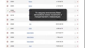 Работа с разделом «Мой автопарк»