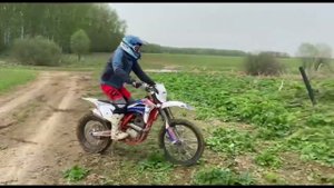 Kayo K4 подрыв с газа без с сцепления с настроенным карбюратором