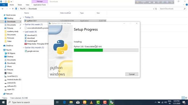 python download and installing with code run in windows. bangla tutorial part 1.