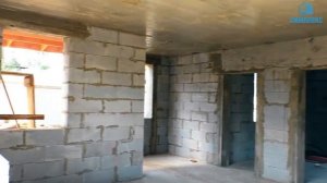 Двухэтажный дом из газобетона пеноблока150 кв м с гаражом