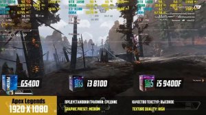 G5400 vs 8100 vs 9400F. Какой проц взять к GTX 1650?