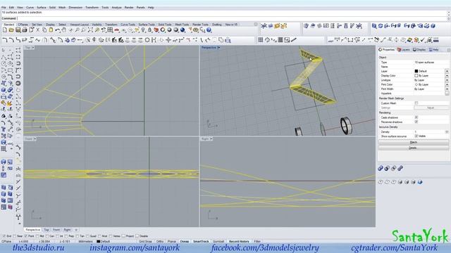 3D моделирование бусины. 3D Modelling Bead. #SantaYork смотреть онлайн