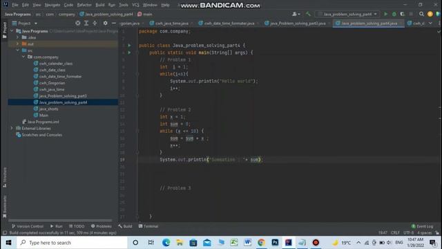 Java while loop examples || java example solving series part 4