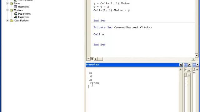 Visual Basic Editor (VBE)  Watch   Immediate Window - Excel VBA - Visual Basic Tutorials