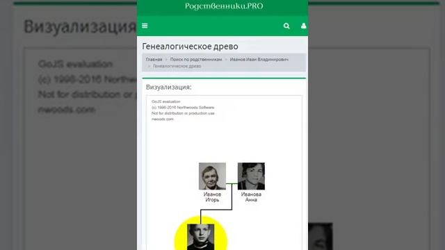 Видео-урок.Создание и добавление родственников.