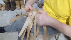 Лапти Из Крафт-бумаги 6 Лычек