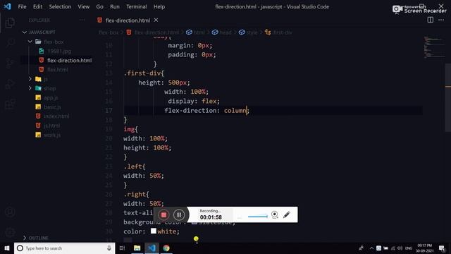 CSS Flexbox Flex-Direction Tutorial -Flexbox --PART 2