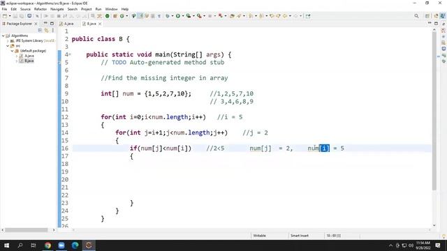 Find missing Integer in Array using Java by Ravi Shankar Mishra смотреть онлайн