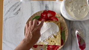 Бисквитный Торт с Кремом-чиз из Кефира. Крем из замороженного кефира.