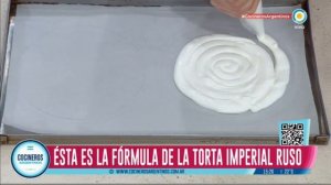 Torta imperial rusa, puro merengue