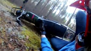 Жесткое падение на мопеде Альфа.