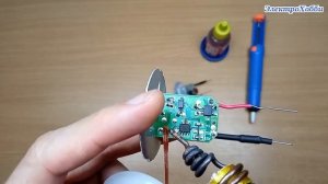 Удаление припоя с контакта на плате путем переноса его на медную ленту, аккуратное выпаивание детал