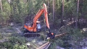 Российские харвестеры УФМ (Уральские лесные машины) / Russian harvesters UFM X600 / logging winter