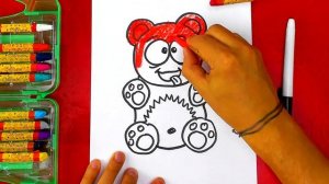 Как нарисовать МЕДВЕДЯ ВАЛЕРУ - урок рисования