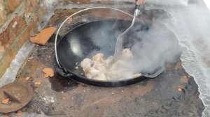 Куриные крылышки в казане, рецепт от кулинара в деревне