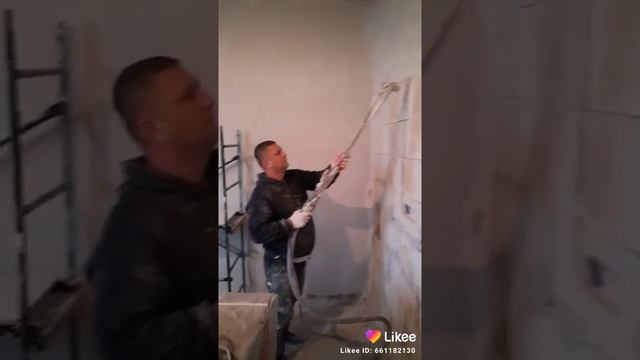 Нанесение штукатурки смотреть онлайн