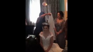 Невесте надевают фату / Интересный армянский свадебный обычай / Красивая армянская свадьба в Ереван