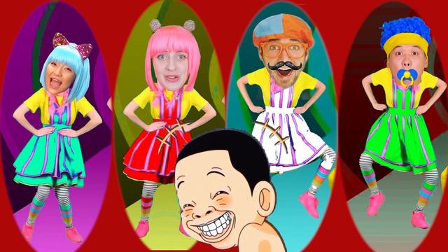 D Bilions Dance Challenge Halloween VS Blippi VS TigiBoo | Funny Parody смотреть онлайн