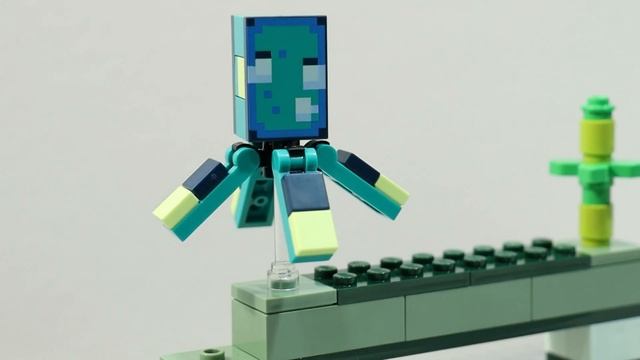 LEGO Minecraft 21180 The Guardian Battle - Stop Motion Build смотреть онлайн