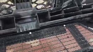 Nissan Terrano защитная сетка в передний бампер от повреждения радиатора