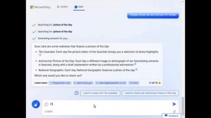 Chat GPT with Microsoft AI on BING COM