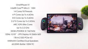 ONEXPLAYER X1 First Look! Hands On With The First Intel Core Ultra Handheld