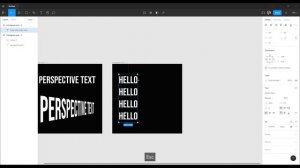 PERSPECTIVE TEXT | Figma Tutorial